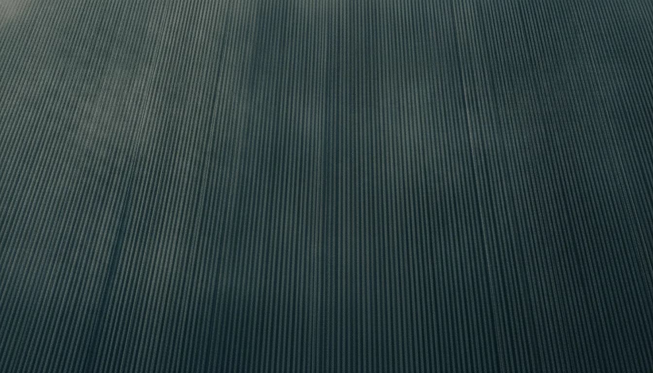 Vista aérea de lavouras do cerrado ao amanhecer
